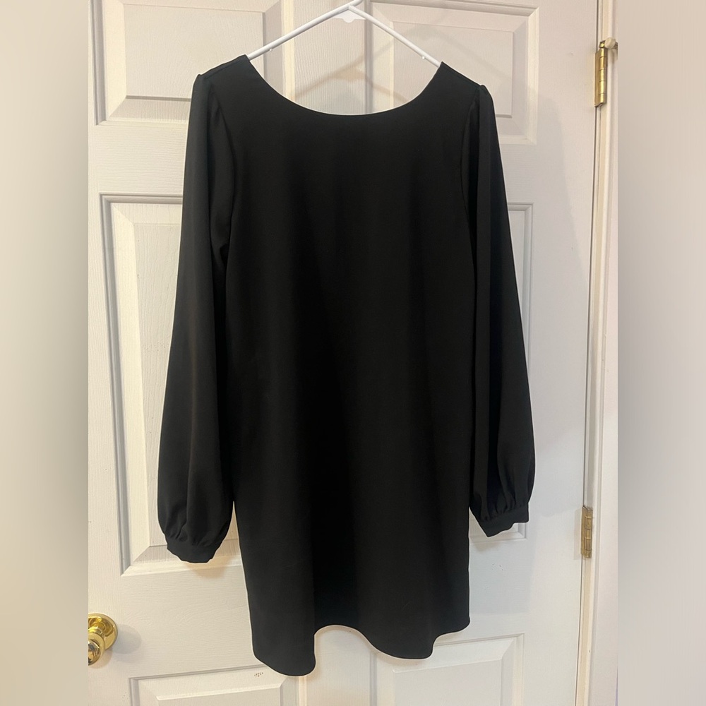 Lulu's Classic Black Long Sleeve Dress